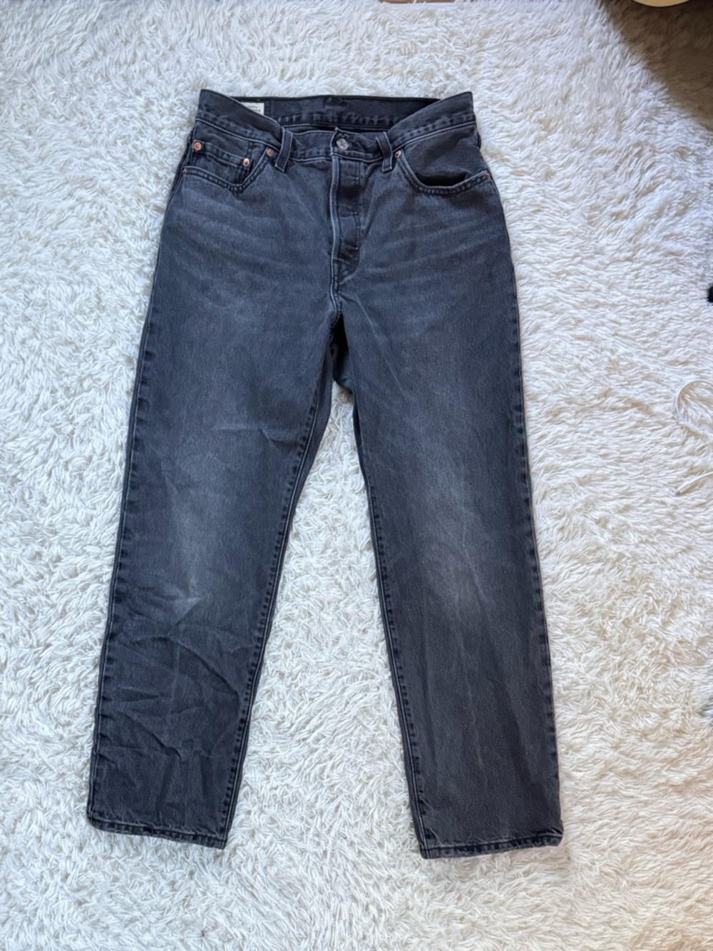 Levis 501 90s Washed Black Jeans